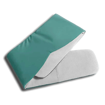 A teal rectangular pouch with a partially open flap reveals a white folded cloth inside—ideal for storing your Mintzzz Chill Mask | Cooling Sleep Mask.